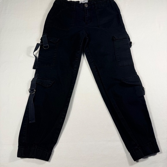 Telepatia Pants - Telepatia Cargo Jogger Pants Size 5/27 Black Utility Goth Gorp dark Streetwear